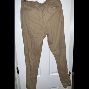 mens khaki joggers